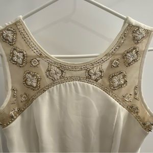 City Triangles size 7 white dress